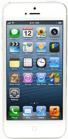 Смартфон Apple iPhone 5 32Gb White & Silver - Нефтеюганск